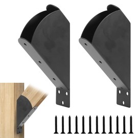 Rasugarlary 45-Degree Angle Bracket for 2x4 (Actual 1.5''x3.5''), Pergola Angle Support Bracket for Wood Post and Beam Pergola Gazebo DIY Kit, 2x4-4pcs
