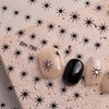 12 Sheets Star Nail Stickers Gold Silvery Nail Decals for