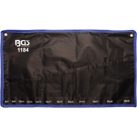 BGS 1184-LEER | Tetron-Leertasche für Doppel-Maulschlüssel-Satz Art. 1184 | Rolltasche