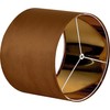 GO&SO 1 PCS Burnt Orange Velvet Drum Lamp Shade,Modern Replacement