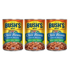 Bush's Best Mild Chili Beans - Pinto, 16 OZ (Pack of 3)