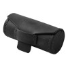 Mini Bolso De Cuero Para Lápiz Labial, Compacto, Negro