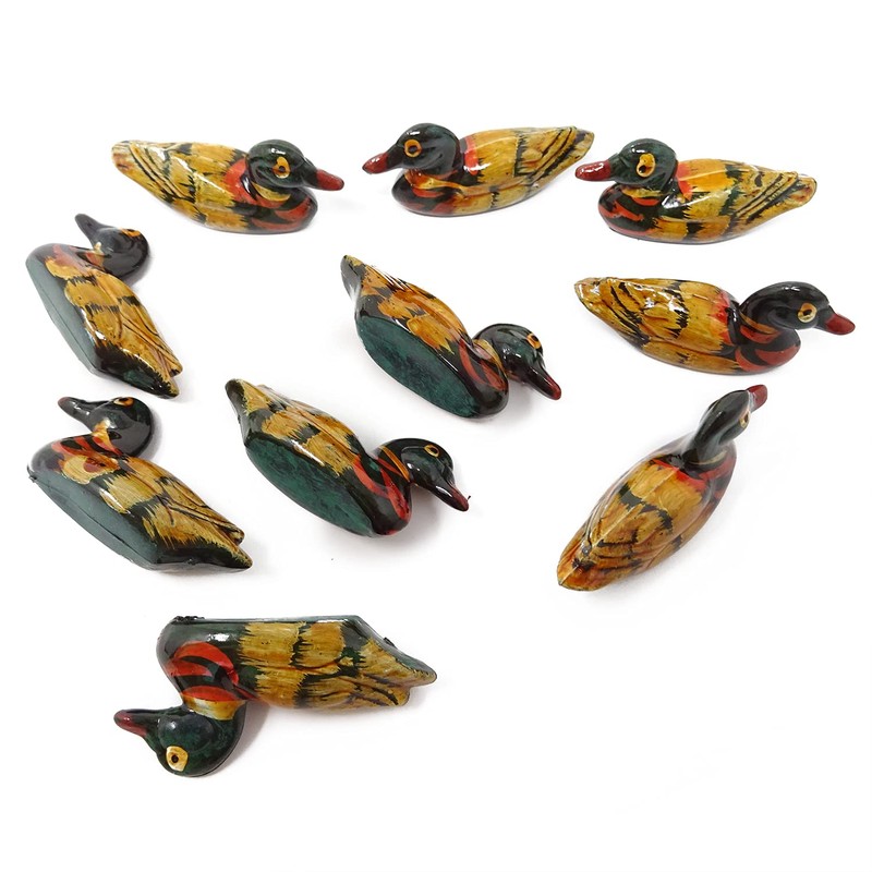 Honbay 10pcs Resin Painted Duck Chopsticks Holder Stand