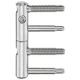 Gedotec Door Hinge 2-Piece Drill-in Tape Room Door Hinge 3-DIM Adjustable for Wooden Interior Doors | Tape Rollers Diameter 15 mm | Band Height 92 mm | Hinge 11R 15-000 | 1 Piece - Renovating Entrance