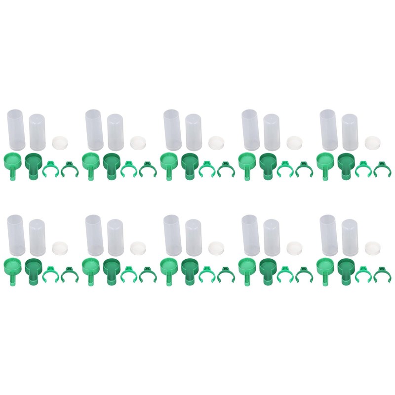 Bird Cage Water Feeder Set, 140ml Drinker Bird Water Dispenser,