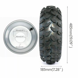 Unbranded 8" inch 19x7-8 Wheel Tire Rim 19x7.00-8 for ATV GO KART QUAD Mower 110mm