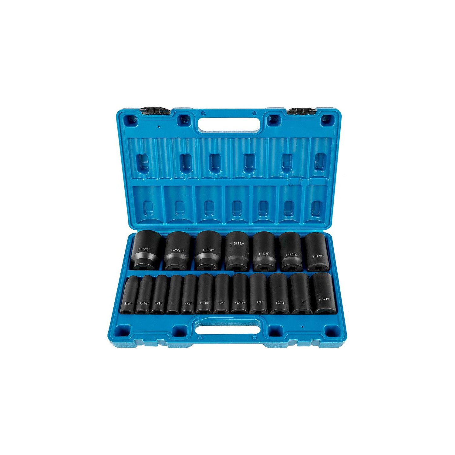 VEVOR Impact Socket Set 3/4 Inches 29 Piece Impact Sockets, 6-Point ...