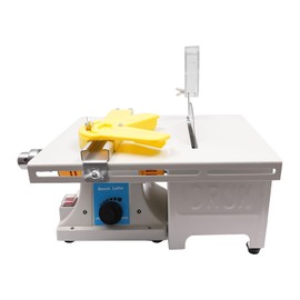 DYNAMI Mini Table Saw, 750W Desktop Electric Saw Cutter 1000-10000 RPM Step-Less Speed Regulation,with 6-inch Jade Saw Blade and Wood Saw Blade,for Nephrite, Wood, Amber, Beeswax, Linden