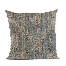 Plutus Brands Blue Plutus Diamond Jacquard Luxury Throw Pillow 12 in x 20in, Double Sided 12" x 20"