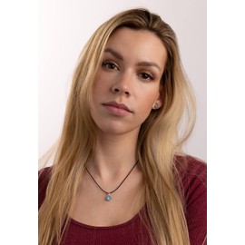 Necklace Pendant 925 Silver with Gemstone Women's Sterling Silver Necklace Pendant Gift (MAH-097), Sterling Silver Gemstone, Labradorite