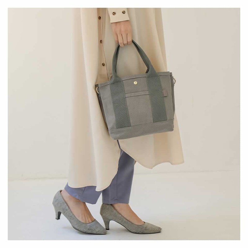 ALTROSE Tote Bag, Shoulder, Women's, with Compartments, Storage, Canvas, Large
