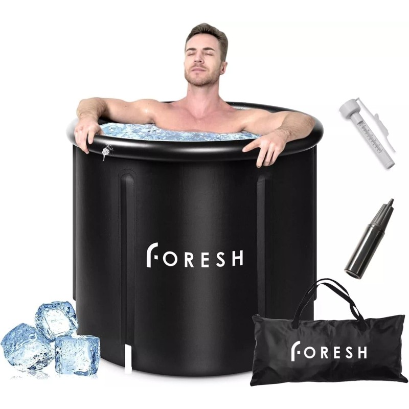 FORESH 105gal Ice Bath Cold Plunge Therapy Portable Inflatable icebath