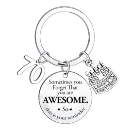 Happy 70th Birthday Gifts Sometimes You Forget You're Awesome 70th Keychain 70th Inspirational Gifts 70th Birthday Keychain 70th Birthday Present