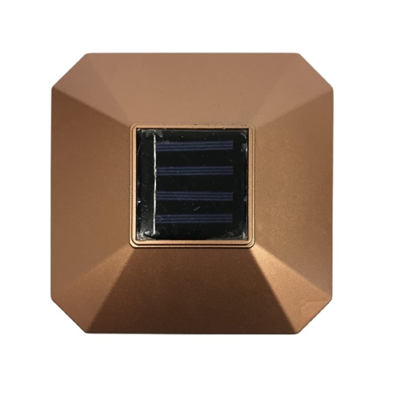 JAYXC HOME 4-Pack Solar Unique Charm Outdoor Post Cap LED