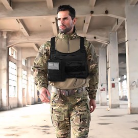 Vdones Running Chest Bag Tactical Running Vest with Pistol Holster Versatile Motorcycle Chest Pouch CCW Chest Pack