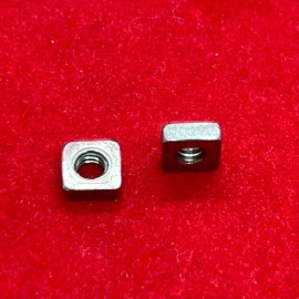 Unbranded 6-32 Square Machine Nuts - Steel - UNC - Coarse - Qty 25