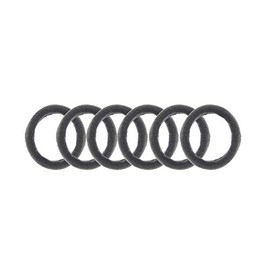 Zac's Alter Ego Pack of 6 Stretchy Elasticated Soft Snag Free Ponios/Elastics/Hair Ties