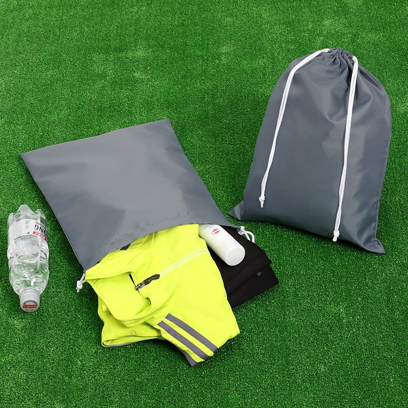 Astro Drawstring Bag, Gray, 2-Piece Set, Polyester, Washable, Drawstring Bag,