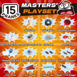 Prank kit, 25 PCS Prank Stuff, Pranks for Kids Adults, Cool Funny Prank Gifts for April Fools Pranks, Birthday, Christmas