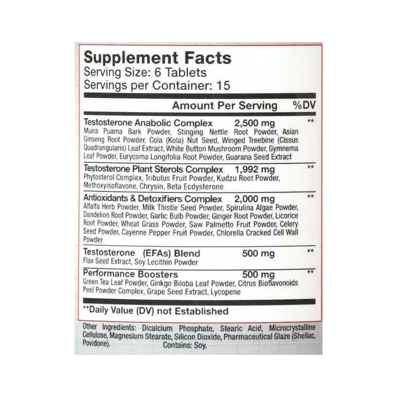 GenXLabs SterolABOL Natural Test Booster w/vitamins