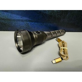 Vortex 3500 lumens Serpent Giant σ Aluminum Searching Type C USB Recharging Powerful Long Bean Range Charging Indication Multi-Function 2 * 2200mAh Rechargeable Battery Brown Flashlight