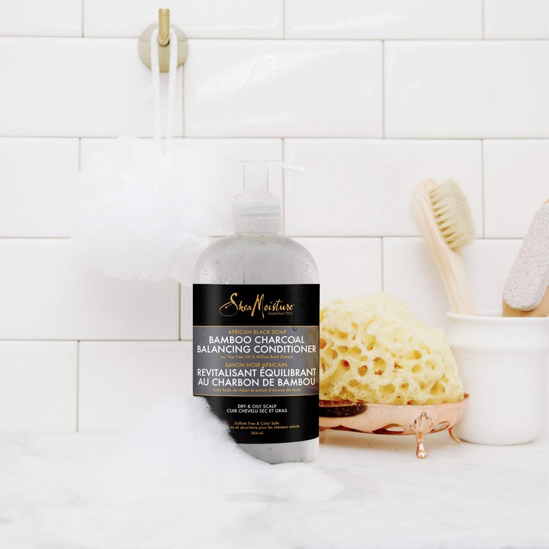 Shea moisture African Black Soap Bamboo Charcoal Conditioner 13oz