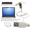 Soseelnee USB Clock Fan with Real Time Display, Mini Portable