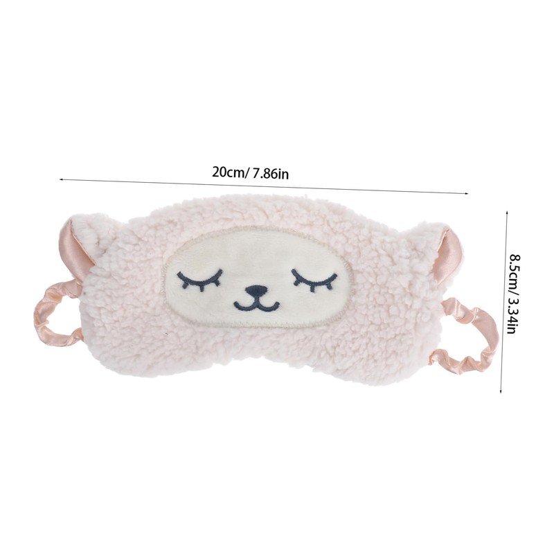 TOVINANNA Light Blocking Eye Mask Sheep Shaped Sleep Mask with