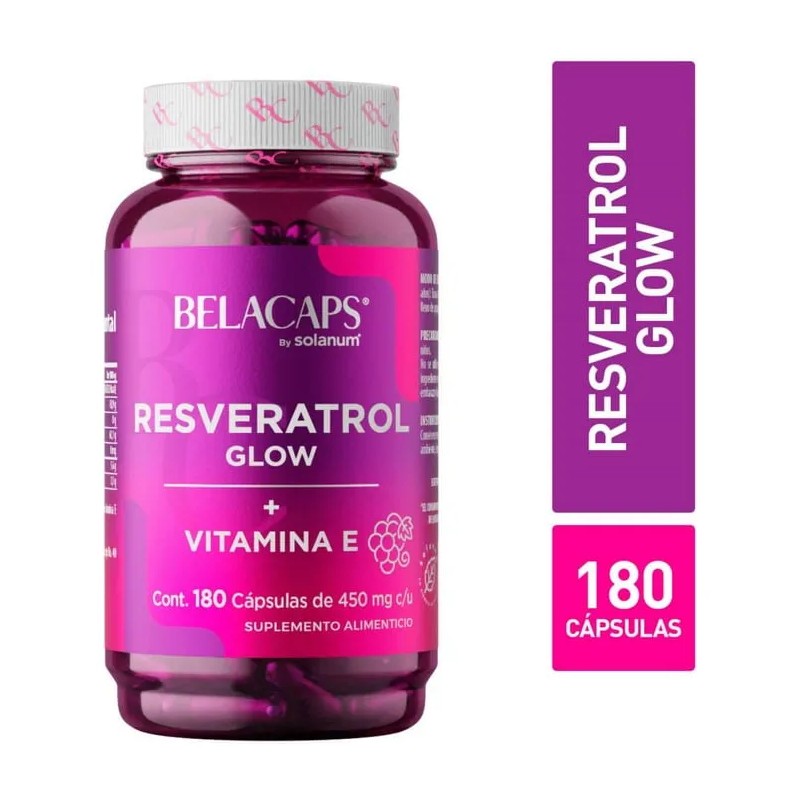 Belacaps Solanum Resveratrol Glow 180 Cpsulas De 450 Mg Cu