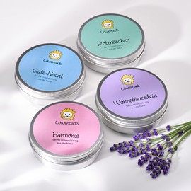 Lion Pads: Set of 4 Cans for Natural Support for Colds, Sleep Problems, Abdominal Pain and Teething - Herbal Pads Can be Used From Birth