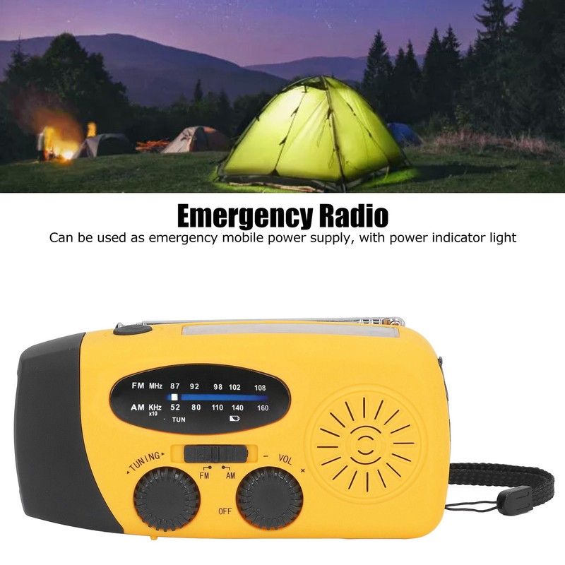Hand Crank Solar Radio Multifunctional Emergency Radio LED Radio with