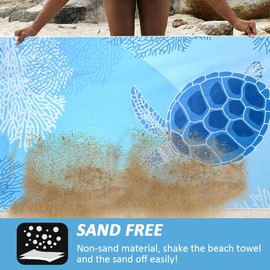 Microfiber Beach Towel, LIUJIESHOP 2PACK Extra Large Big Pool Camping Swim 31x70 Microfiber Towel Cruise Essentials Accessories Vacation Necessities Adult Gifts