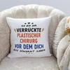 MUGFFINS PLASTIC SURGEON man Cushion Padding included - in German
