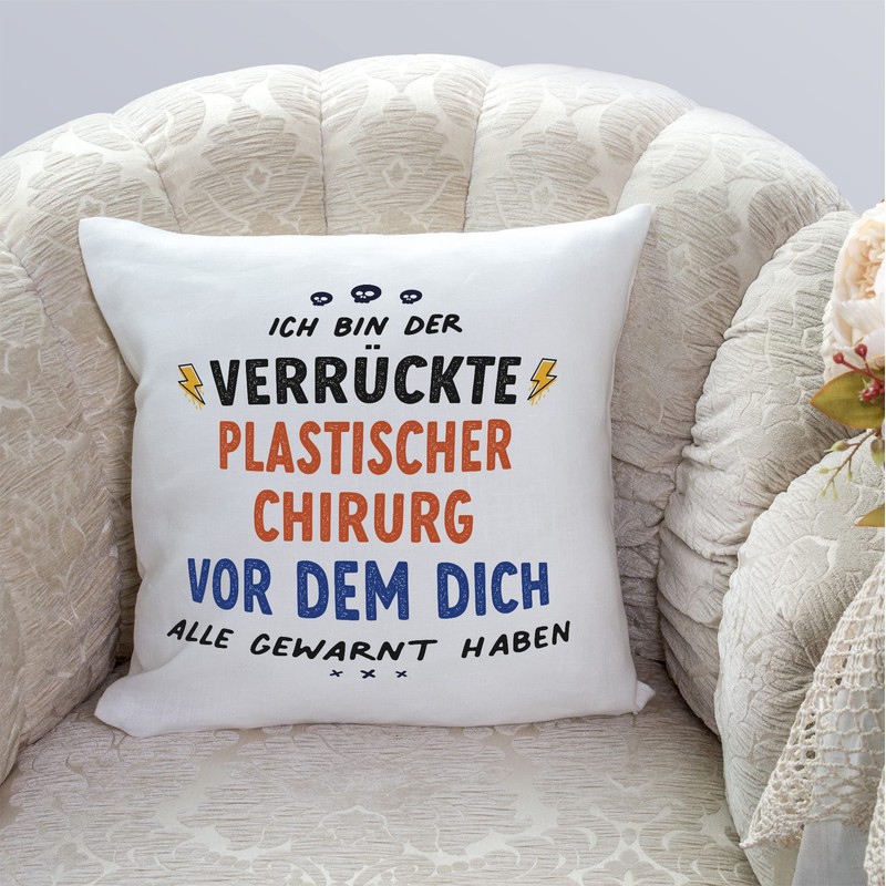MUGFFINS PLASTIC SURGEON man Cushion Padding included - in German