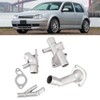 KSTE 4Pcs/Set Aluminum Engine Coolant Hose Flange Kit Compatible with