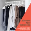 White Plastic Hangers 100 Pack– Heavy-Duty Plastic Hangers Slim and