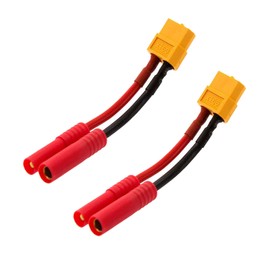Yiqigou 2pcs XT60 Plug Female Connector to HXT 4MM 4.0MM Bullet Male Female Connector Banana Plug Wired Adapter for RC Lipo Battery
