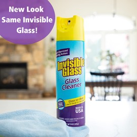 Invisible Glass 91160 Premium Glass and Window Cleaner Aerosol Can Leaves Glass Streak Free and Residue Free with Improved Foaming Action, Pack of 1