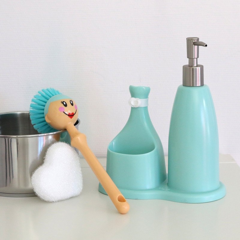 VIGAR Dolls Set Sink, Blue and White