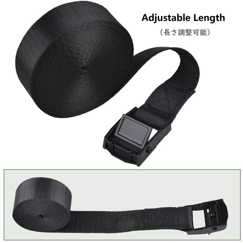 JEELAD Cargo Tightening Belt, Multi-Purpose, Fastening Belt, Cable Tie, Packing
