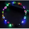 YaBaLuu Corona de flores LED, 12 diademas de flores LED