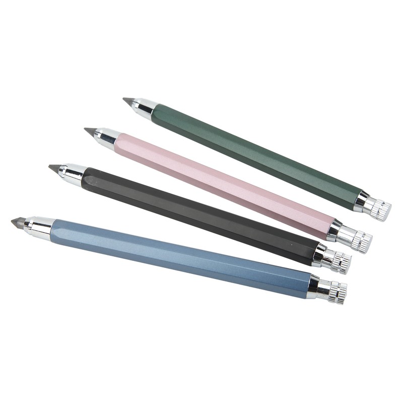 10Pcs Mechanical Carpenter Pencil Kit Automatic Woodworking Mark Pencil with