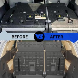 Rongtaod Cargo Mat Compatible with 2021-2025 Toyota Sienna 7&8 Seats Cargo Liner Trunk Liner Trunk Mat 3rd Row Back Seat Cover All Weather 2024 Sienna Accessories (Backrest Mats+Upgraded Trunk Mat)