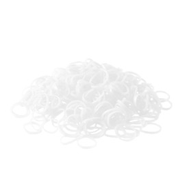 300 White Loom Bands Refill Pack with Hook Tool and Clips Art Craft Friendship Bracelet Jewellery Making Childrens Game