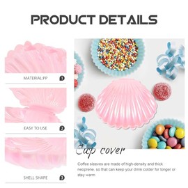 Gadpiparty Caja De Dulces De Concha De Mar 10 Piezas Contenedor De Pequeño Para Fiesta Boda Y Decoración De Mesa 3.58X3.03X1.77 Pulgadas