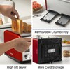 Roter Mond Countdown Stainless Steel 4 Slice Toaster with Bagel,