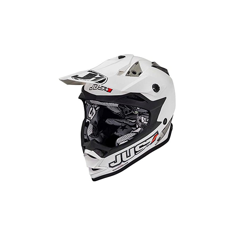 JUST1 J32 Youth MX Off-Road Motocross Motorcycle Helmet (Gloss White,
