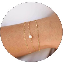 Gold Bracelet Stack Paperclip Bracelet Silver Stack Bracelets for Women Paperclip Chain Bracelet Stackable Bracelets Rhinestone Bracelets Gold Jewelry for Women（A1 bracelet)