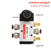 RIH Pneumatic 1/4"NPT 5 Way 2 Postion Lever Operated Valve