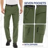 Yevtzl Fishing Hiking Pants for Men, Waterproof Convertible Quick Dry
